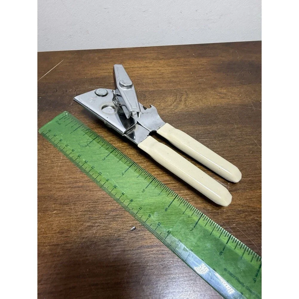 VTG Heavy Duty Swing-A-Way Swing Away Can Bottle Opener Almond Grip Handle USA